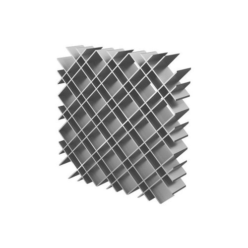 Gitter-Fassadenverkleidung - LATTICE - CS - Construction Specialties - Metall / texturiert / Metalloptik