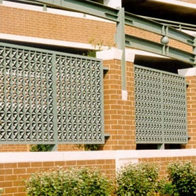Gitter-Fassadenverkleidung - MYRIAD XXX - CS - Construction Specialties - Metall / texturiert