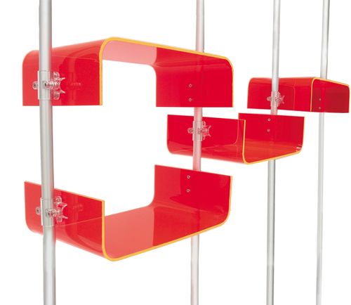 Regalsystem für Einzelhandel - FLUOSHOP  - PAXTON - Standard / Aluminium