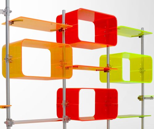 Modulregal - FLUOSHOP  - PAXTON - originelles Design / Kunststoff