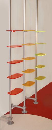 Mehrzweck-Präsentierregal - FLUO - PAXTON - wandmontiert / Aluminium / für Einzelhandel