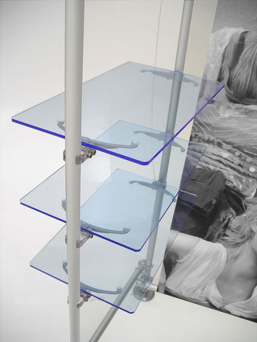 Standard-Regalsystem - FLUO BLUE - PAXTON - Aluminium / modular