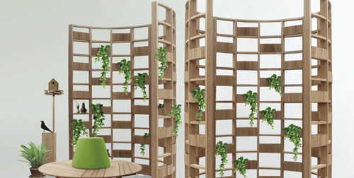 Platten-Sichtschutz - Deesawat Industries - Holz / Holzoptik / modular