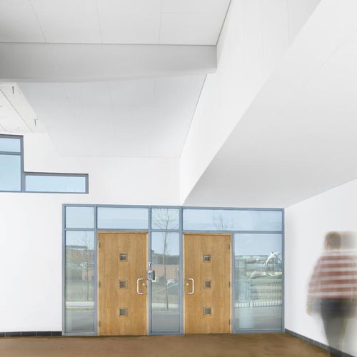 Glaswolle-Zwischendecke - FOCUS™ FIXIFORM E - Saint-Gobain Ecophon - aus Fliesen / für Büro / für Eingangsbereich