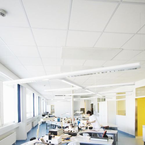 Glaswolle-Zwischendecke - HYGIENE CLINIC™ A - Saint-Gobain Ecophon - aus Fliesen / für Reinraum / für den Innenraum
