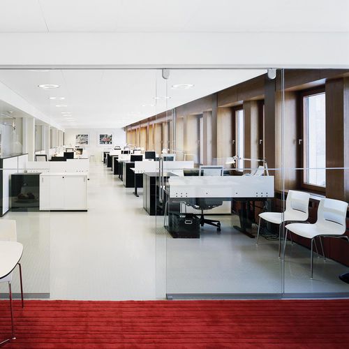 Glaswolle-Zwischendecke - COMBISON™ DUO E - Saint-Gobain Ecophon - aus Fliesen / für Büro / für den Innenraum