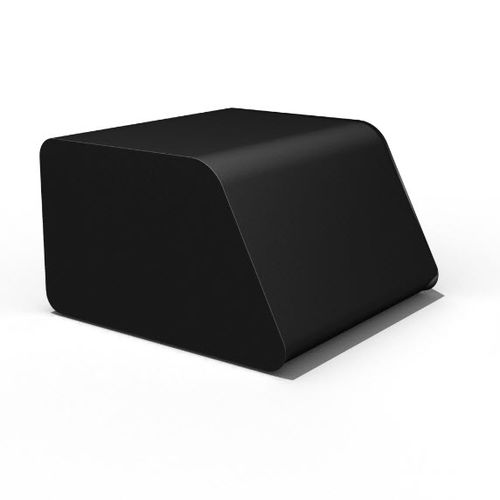 Modernes Sitzkissen - ORCA POUF - Feek - hochdichter Schaumstoff, beschichtet / quadratisch / schwarz