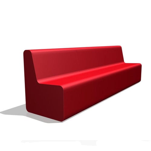 Modernes Sofa - ORCA ACTIVE - Feek - hochdichter Schaumstoff, beschichtet / rot / Contract