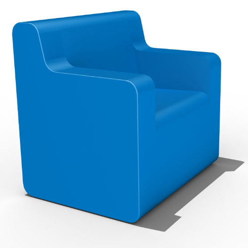 Moderner Sessel - ORCA ACTIVE SPECIAL - Feek - hochdichter Schaumstoff, beschichtet / blau