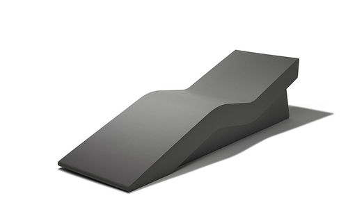 Moderne Liege - DAY BED - Feek - hochdichter Schaumstoff, beschichtet / grau