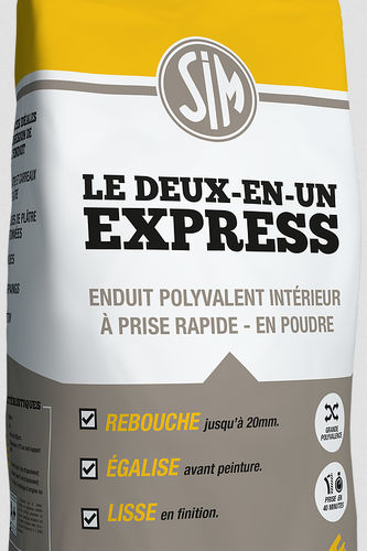 Glättputz - SIM LE 2 EN 1 EXPRESS - B.E.M.R - Spachtel / Nachbearbeitung / für den Innenraum