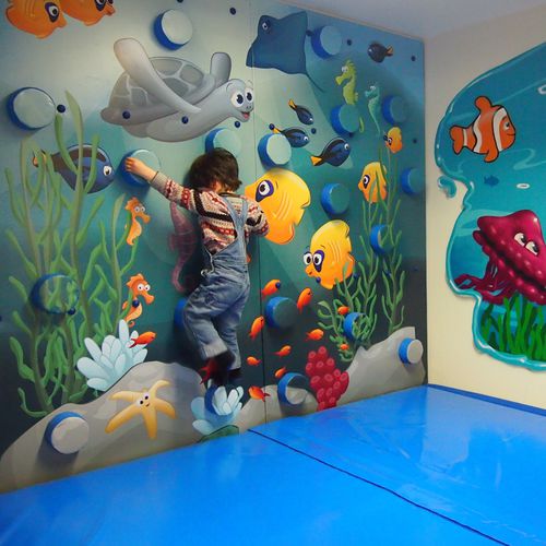 Festinstallierte Kletterwand - GRIMP series - Modugame - MG Sport - für Spielplätze