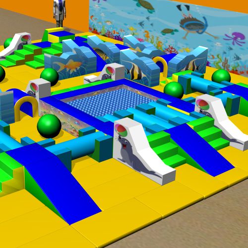 Schaumstoff-Motorikparcours / Schaumstoff - 2010.35 - Modugame - MG Sport