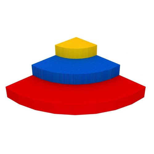 Bühne für Kindergarten - ANGLE PODIUM 1/4 ROUND - Modugame - MG Sport