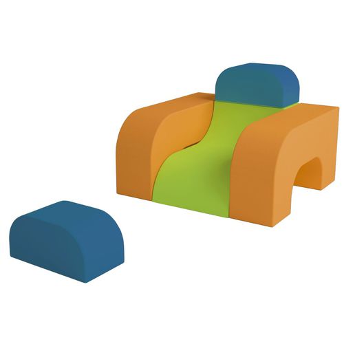 Moderner Kaminsessel - LCB-6 - Modugame - MG Sport - Schaumstoff / Holz / modular