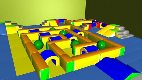 Schaumstoff-Motorikparcours / Schaumstoff - 2010.10 - Modugame - MG Sport
