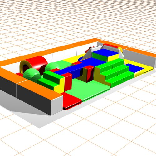 Schaumstoff-Motorikparcours / Schaumstoff - MM 11-09-2 - Modugame - MG Sport