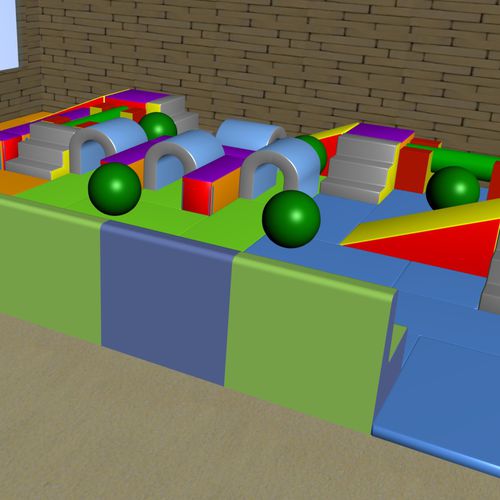 Schaumstoff-Motorikparcours / Schaumstoff - 2010.4 - Modugame - MG Sport