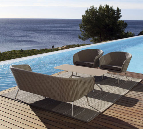 Moderner Teppich - PATIO - Limited edition - Streifenmuster / Polypropylen / rechteckig