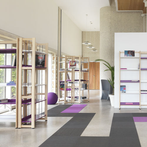 Regalsystem für Multimedia - MAJEO - DPC - für Bibliotheken / Leichtlast / Standard