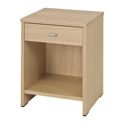 Moderner Nachttisch - KUMYOS SERIES - DPC - melaminbeschichtet / Gestell aus Holz / rechteckig