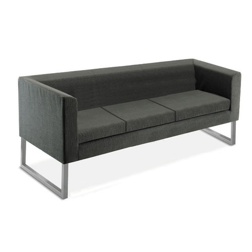 Modernes Sofa - PUNTA SERIES - DPC - Stoff / mit abziehbarem Bezug / grau
