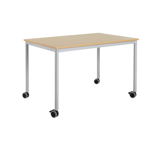 Moderner Tisch - ORGA - DPC - Laminat / melaminbeschichtet / Gestell aus Stahl