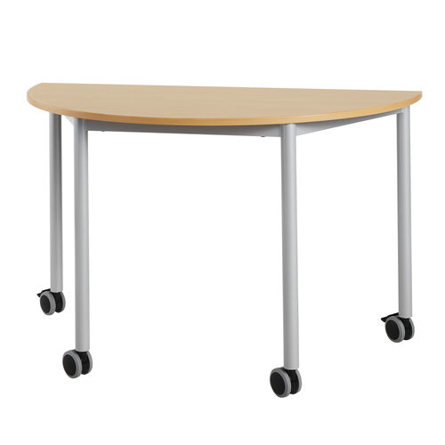 Moderner Tisch - ORGA - DPC - Laminat / melaminbeschichtet / Gestell aus Stahl