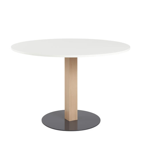 Moderner Bistrotisch - KERIA - DPC - Buche / lackiertes Holz / Gestell aus Stahl