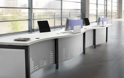 Modulare Empfangstheke - PRIO - DPC - Laminat / Metall