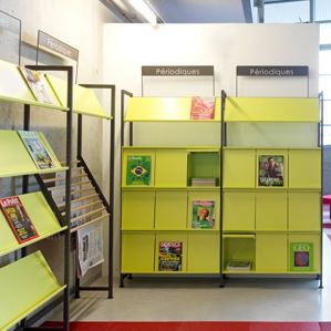 Regalsystem für Bibliotheken - KORYTEM - DPC - Standard / Metall