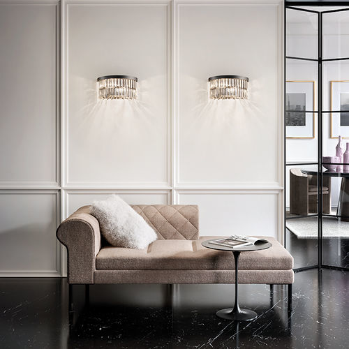 Moderne Wandleuchte - PALLADIO A 2/32/18 RD - Masiero - für den Innenraum / Kristall / Metall