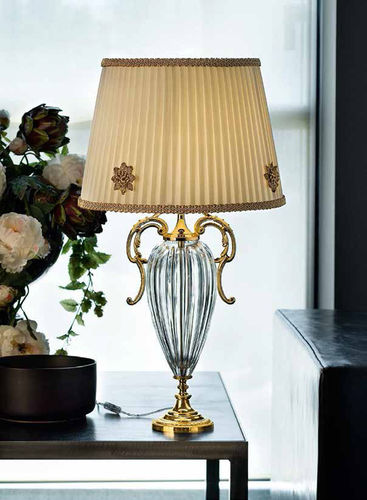 Tischlampe - PRIMADONNA TL1P G01 - Masiero - Metall / Kristall / Seide