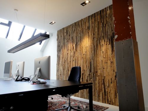 Dekorplatte für Wand - INTERIOR WALL COVERING - Oscar Ono | Wood Manufacture - aus recyceltem Material / Holz / glatt
