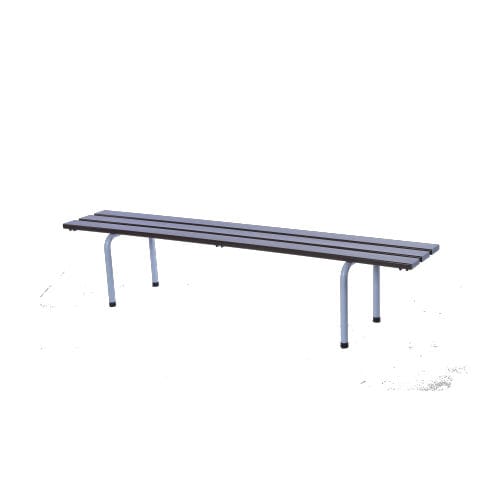Moderne Bank für Umkleideraum - 60 - Euroform K. Winkler GmbH - Laubholz / galvanisiertem Stahl / ohne Rückenlehne