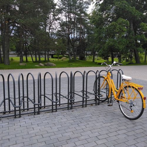 Bodenstehender Fahrradständer - ELEGANCE 180 - Euroform K. Winkler GmbH - für öffentliche Bereiche / galvanisiertem Stahl / für professionellen Einsatz