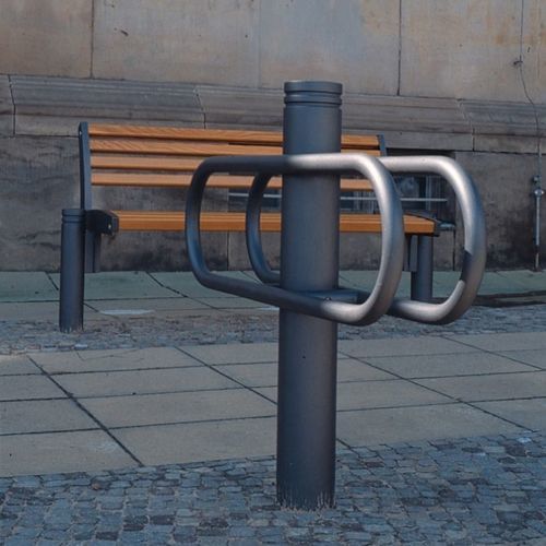 Bodenstehender Fahrradständer - FRITZ  - Euroform K. Winkler GmbH - für öffentliche Bereiche / Aluminium / für professionellen Einsatz