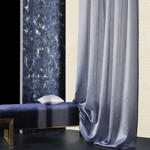 Karomuster-Gardine - DAMA  - Agena Srl - Viskose / Polyester / waschbar