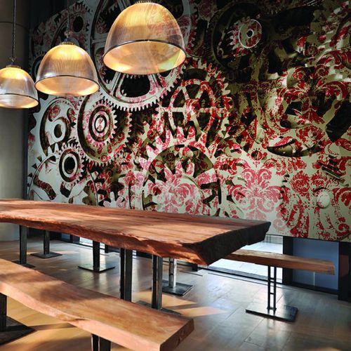 Moderne Tapete - RED WORK FLOW - Agena Srl - Vlies / Motiv / Stoffoptik