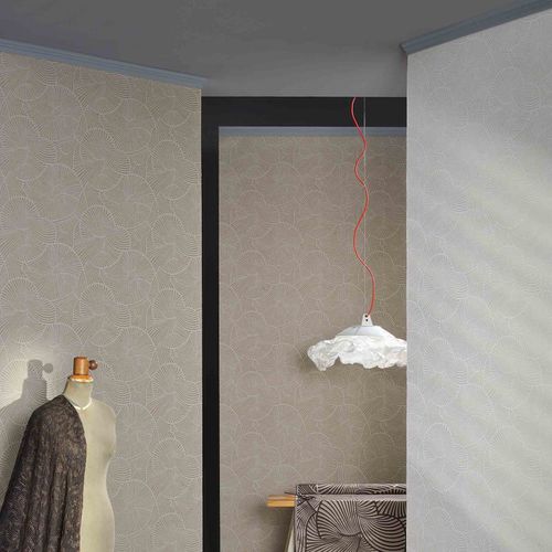 Moderne Tapete - VENTAGLI - Agena Srl - Vlies / Streifenmuster / Stoffoptik