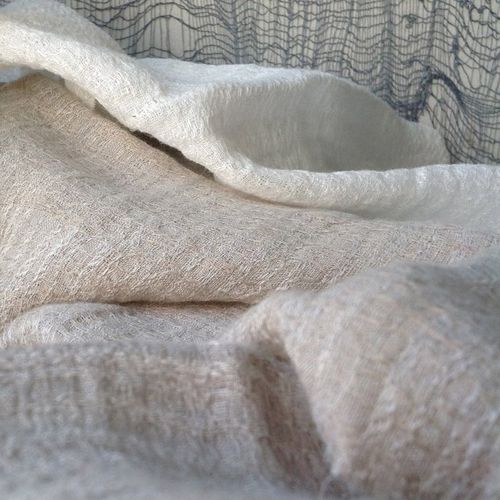 Vorhangstoff - OGGETTOESOGGETTO - Agena Srl - einfarbig / Polyester / Leinen