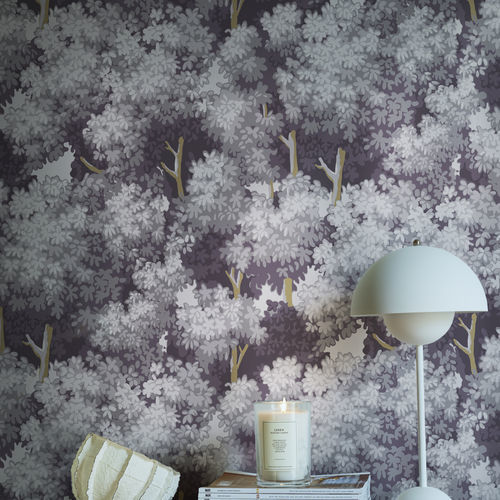 Moderne Tapete - OAK TREE - Agena Srl - Vlies / Naturmotiv / grau