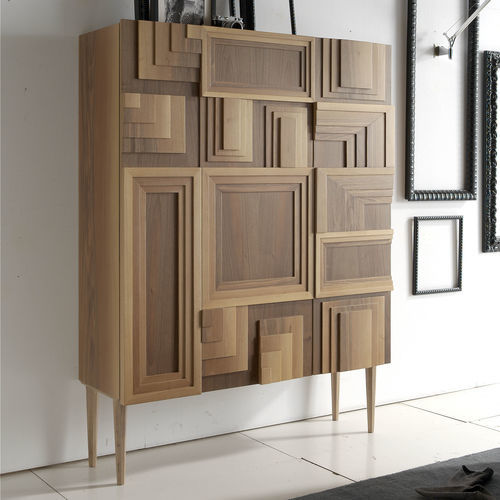 Hohes Sideboard - TOTEM - LOLA GLAMOUR - modern / Holz / mit Schubladen