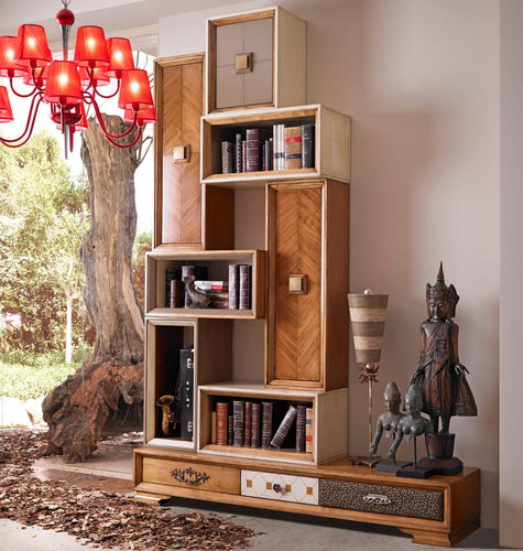 Modul-Bücherregal - DINASTIA - LOLA GLAMOUR - modern / Holz / maßgefertigt