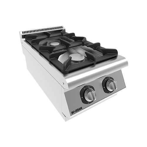 Gaskochfeld - 7KG 10S - INOKSAN - Profi / mit 2 Kochfeldern / Aufsatz