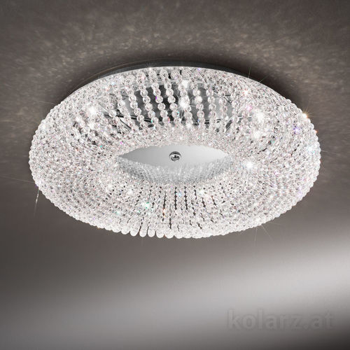 Moderne Deckenleuchte - CARLA - Kolarz - rund / Kristall / LED