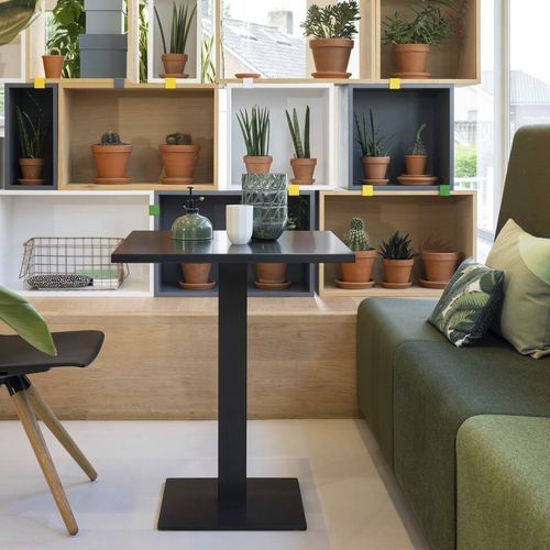 Moderner Tisch - CROSS - Ahrend - Holz / Gestell aus Metall / rechteckig