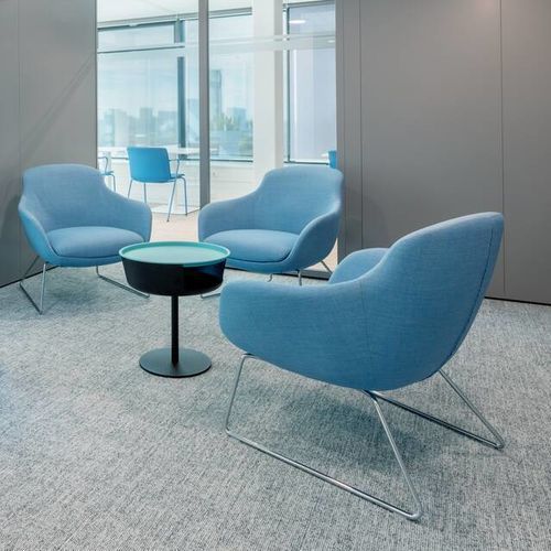 Moderner Beistelltisch - ASY - Ahrend - Aluminium / Stahl / quadratisch