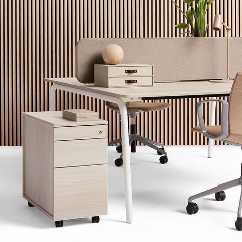 Niedriger Aktenschrank - TECHO HYLL - Ahrend - Holz / mit Schubladen / modern