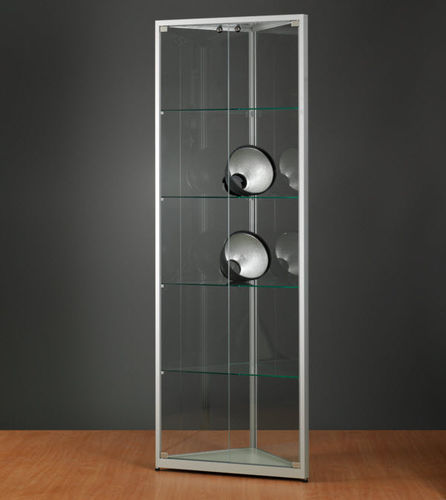 Moderne Vitrine - CORNER WMS 500 - SDB Vitrinebouw BV - Glas / Holz / anodisiertes Aluminium